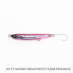 Little Jack Amezaiku JP 55mm 3.1gr Suni Yem #05 UV KATAKUCHI (ANCHOVY) CLEAR PINK BACK