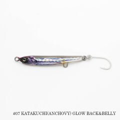Little Jack Amezaiku JP 55mm 3.1gr Suni Yem #07 KATAKUCHI (ANCHOVY) GLOW BACK & BELLY