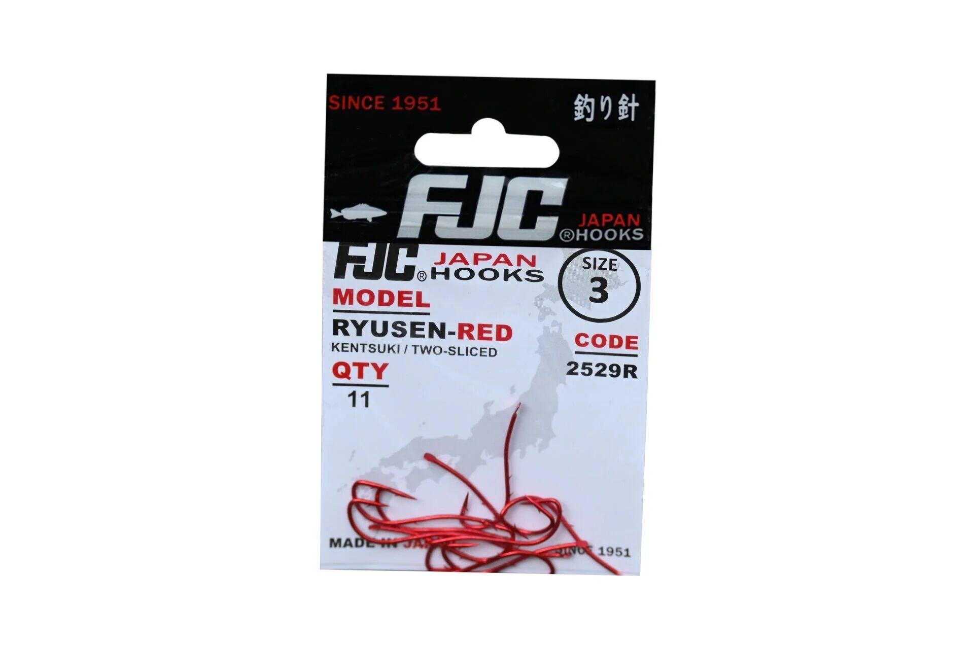 FJC 2529R Ryusen Two Sliced Kırmızı Japon İğne 6