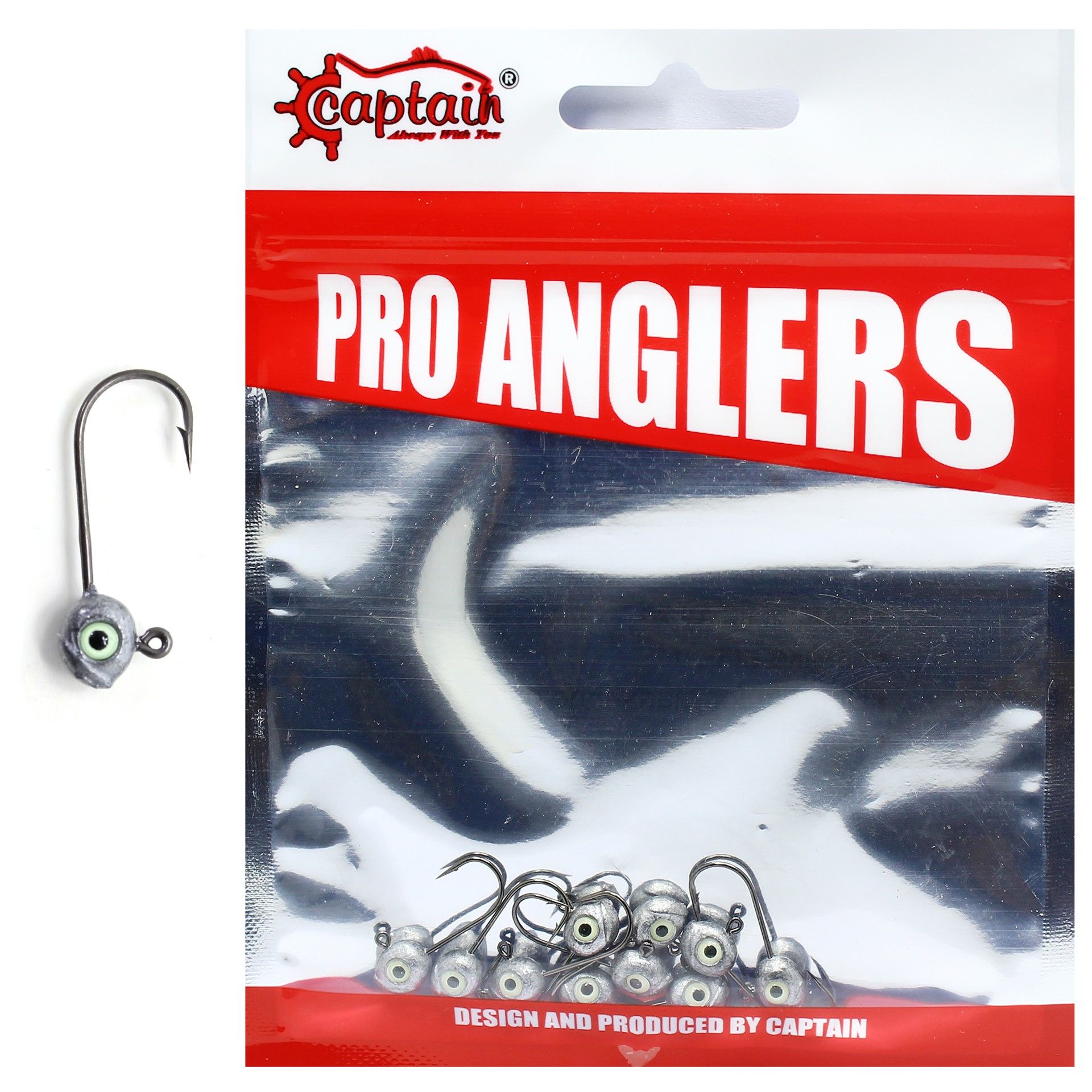 Captain 6420 Jig Head Glow Eye 10'lu Paket