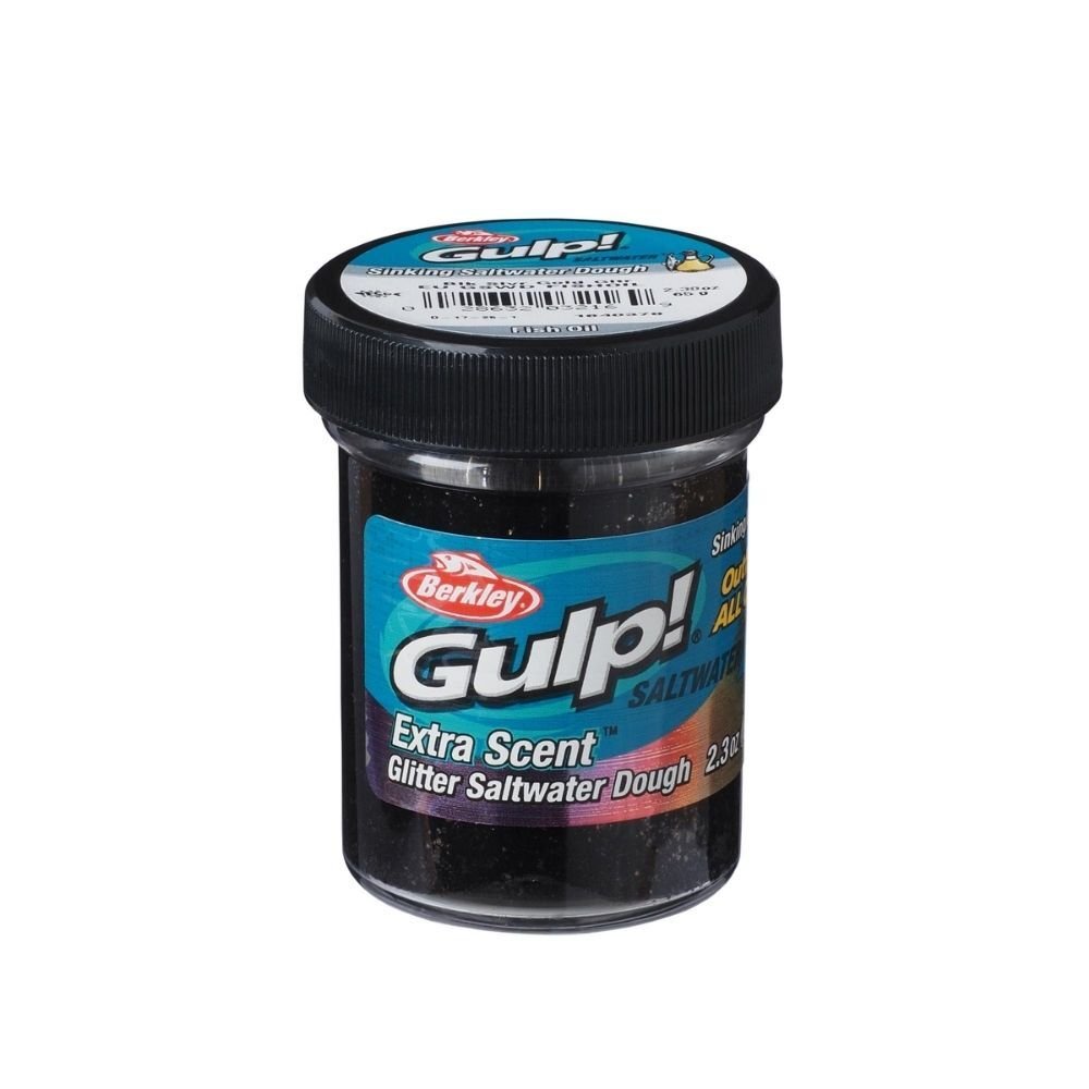 Berkley PowerBait Extra Scent Saltwater Hamur FISHOIL-BLACK SILVER - 50GR