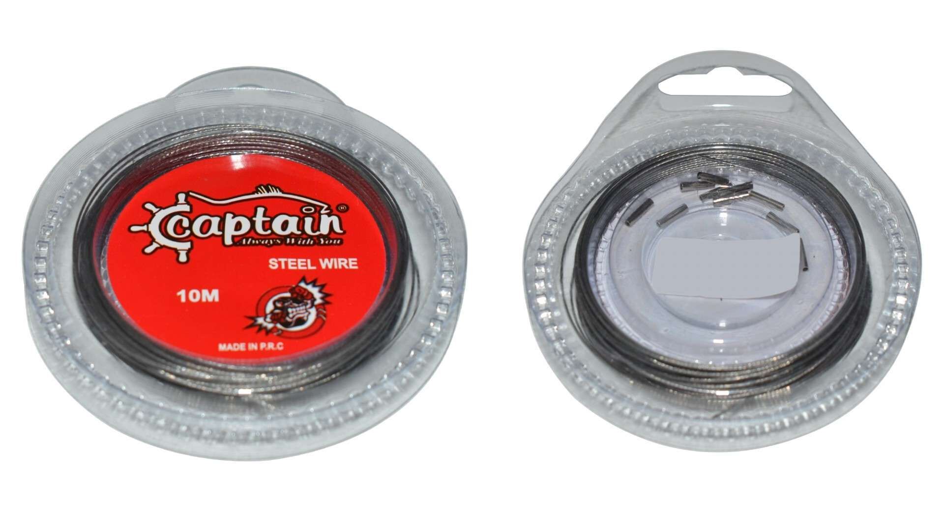 Captain Çelik Tel 10mt Steel Wire Leader Standart - 20 LBS