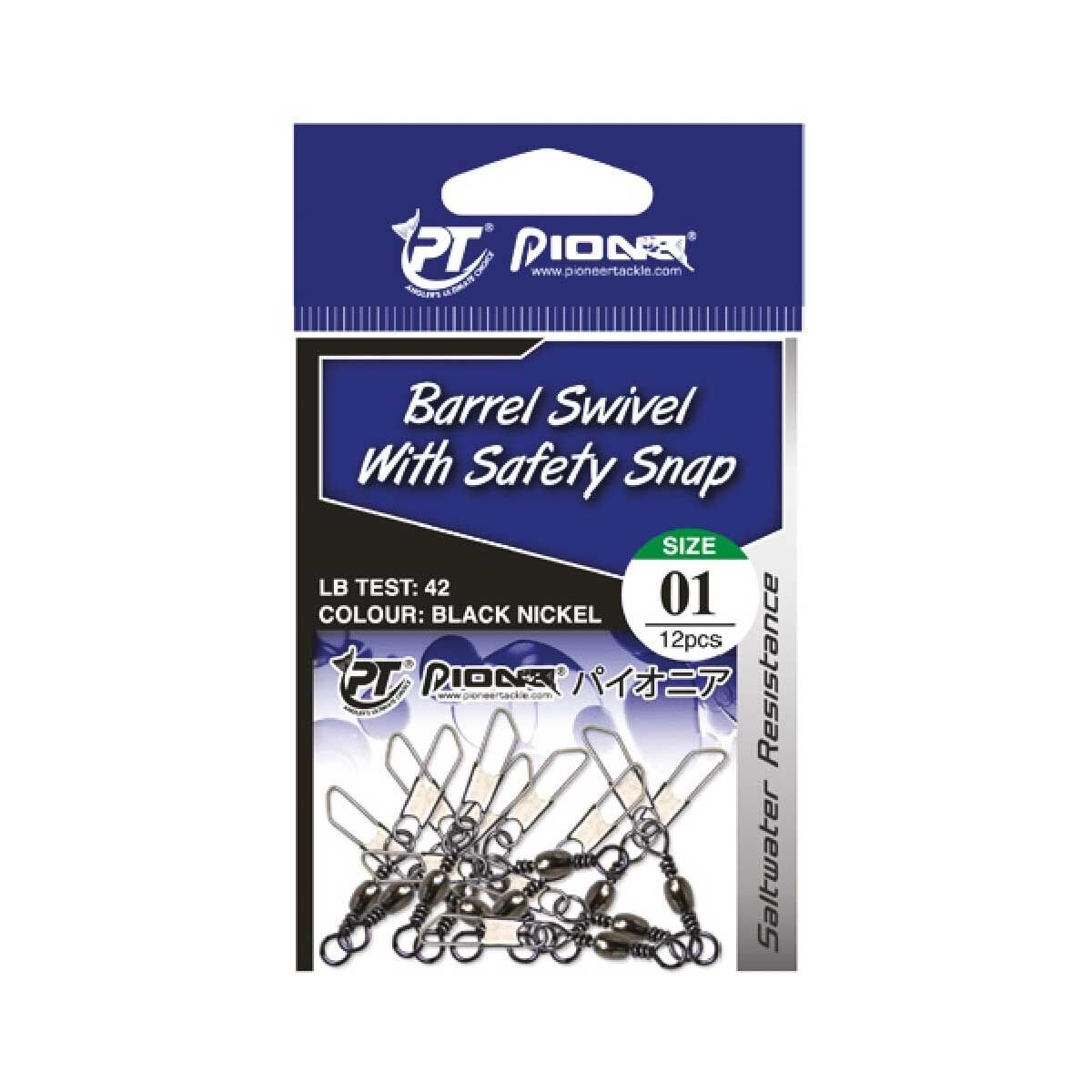 Pioneer Barrel Swivel with Safety Snap Fırdöndü