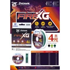 Pioneer Fire XG X4 Lemon Green 100mt Örgü Misina