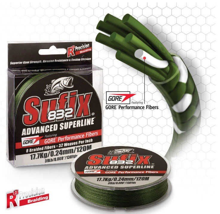 Sufix 832 Advanced İp Misina LOW VIS GREEN - 0.24MM - 250MT - 17.7KG