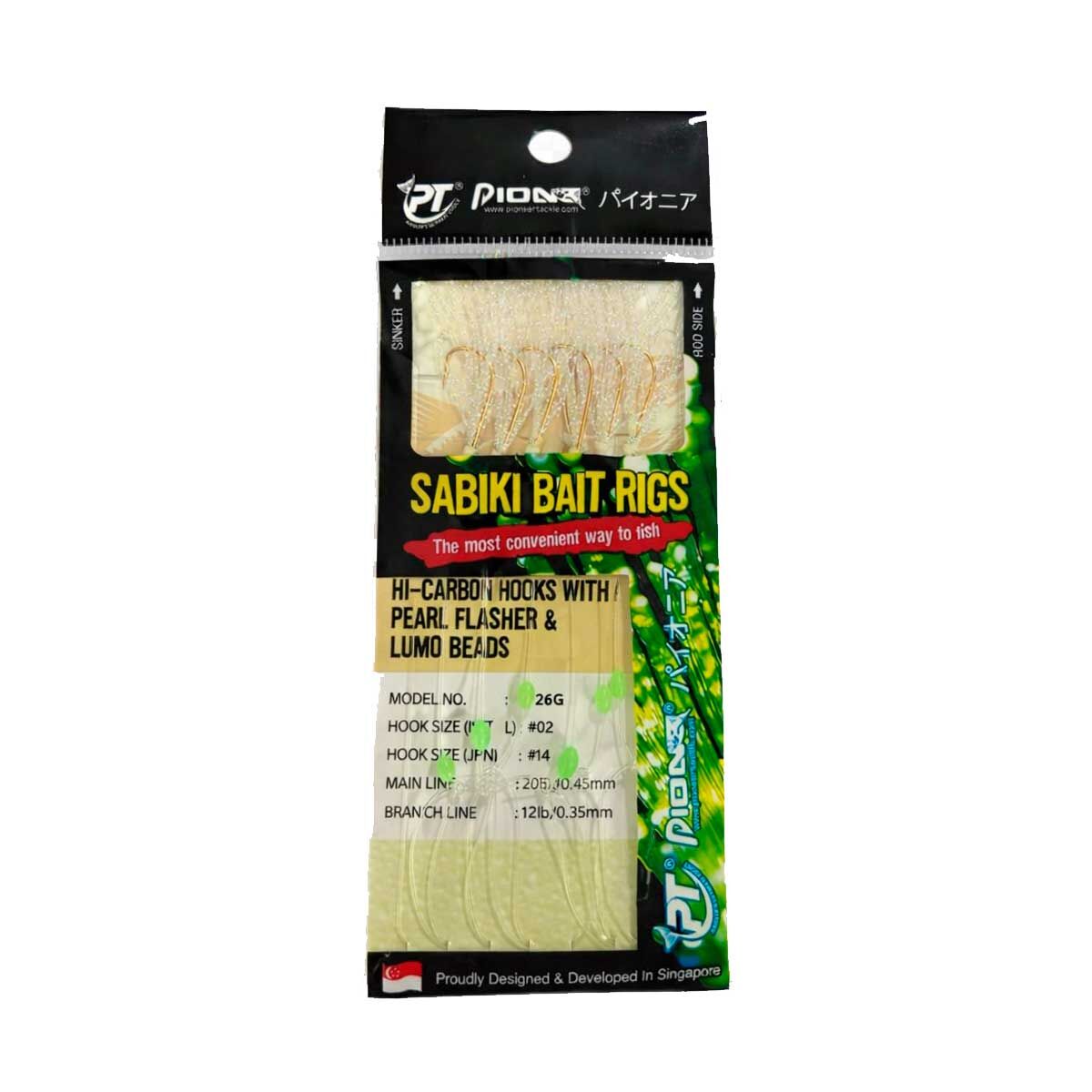 Pioneer Sabiki Rig 626G Pearl 6 Köstek Çapari