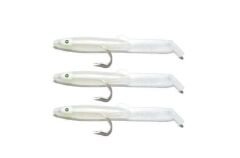 Captain 3526 Eel Fish 5cm Silikon Zargana Suni Yem 3lü Paket E26 PEARL 