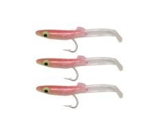 Captain 3526 Eel Fish 5cm Silikon Zargana Suni Yem 3lü Paket E07 RED