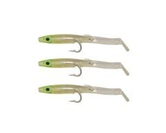 Captain 3526 Eel Fish 5cm Silikon Zargana Suni Yem 3lü Paket E17 GOLD G