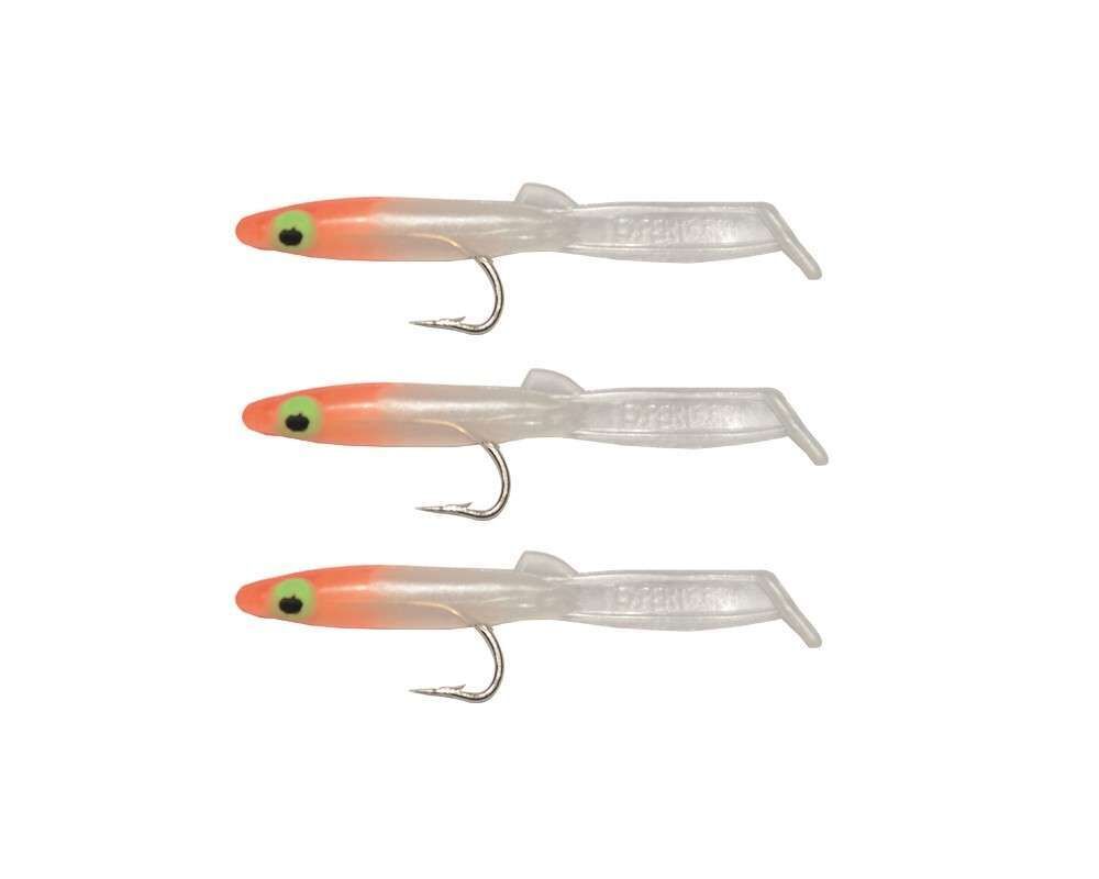 Captain 3526 Eel Fish 5cm Silikon Zargana Suni Yem 3lü Paket E06 ORANGE