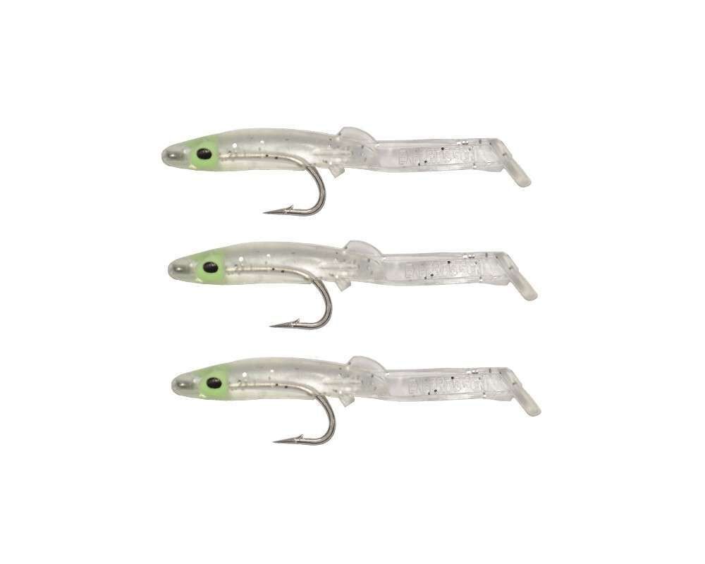 Captain 3526 Eel Fish 5cm Silikon Zargana Suni Yem 3lü Paket E02 SILVER