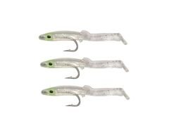 Captain 3526 Eel Fish 5cm Silikon Zargana Suni Yem 3lü Paket E02 SILVER
