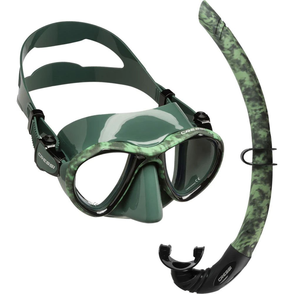 Cressi Metis Maske - Corsica Şnorkel Set GREEN CAMO