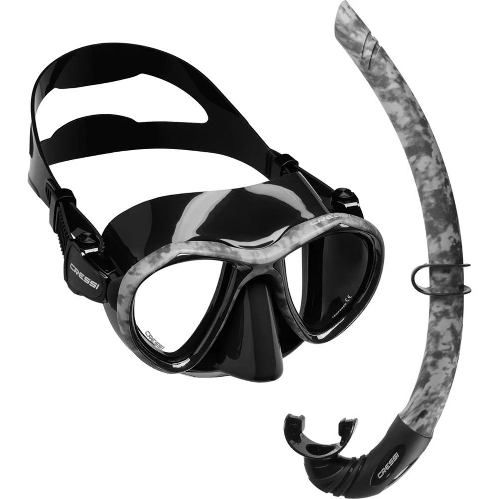 Cressi Metis Maske - Corsica Şnorkel Set BLACK CAMO