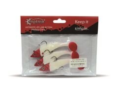 Captain 3567 Cracker Soft 10cm Levrek Turna Silikonu 3lü Set Suni Balık 4