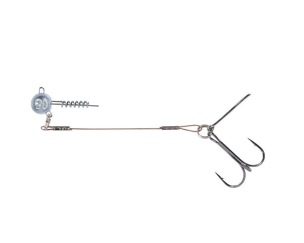 Balzer 16100 Silikon Yemler İçin Çelik Telli Spiral Kafa Rig 55cm Standart - 10 GR