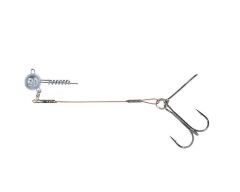 Balzer 16100 Silikon Yemler İçin Çelik Telli Spiral Kafa Rig 55cm Standart - 15 GR