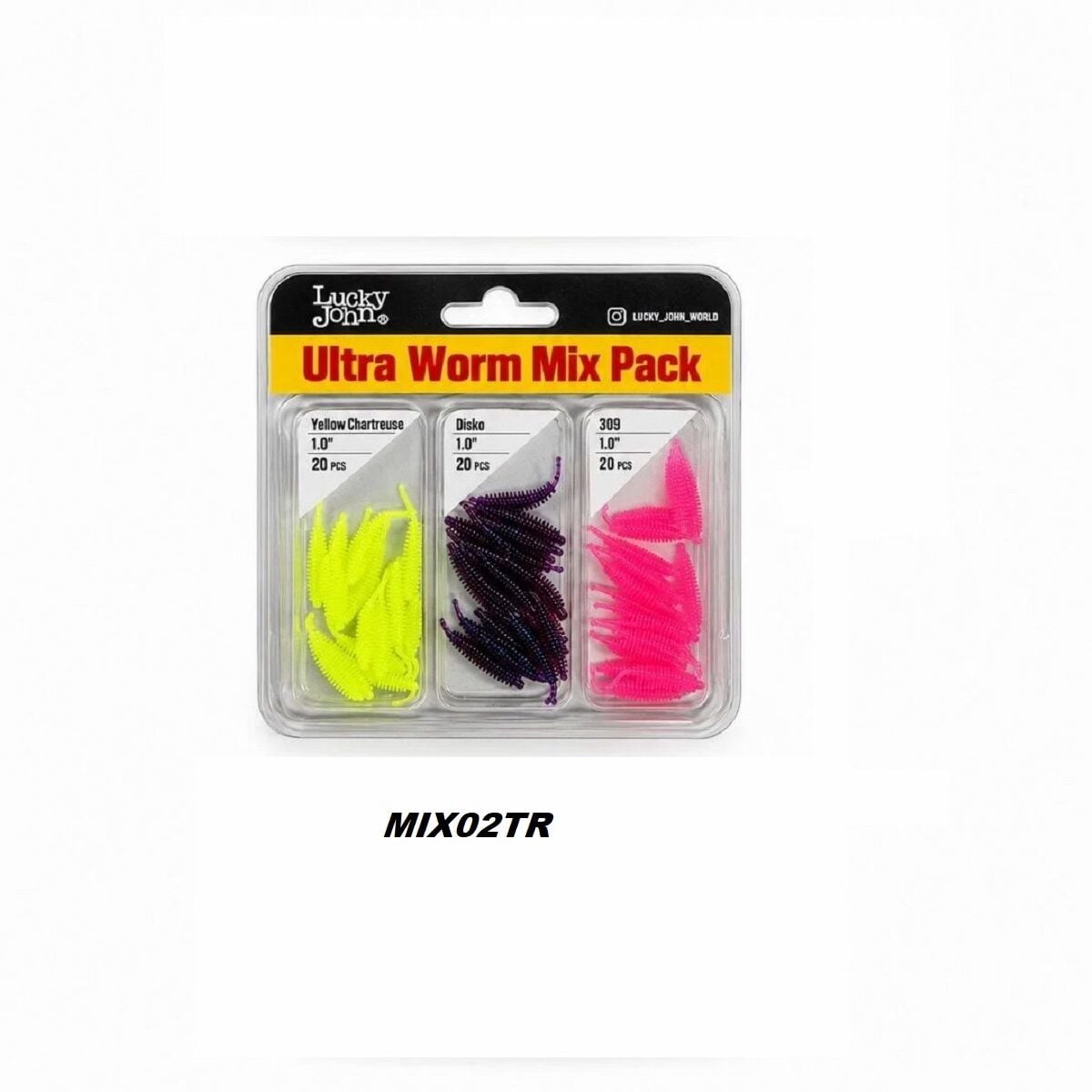 Lucky John Ultra Worm 1'' 2.54 Cm Kokulu LRF Silikonu MIX02TR