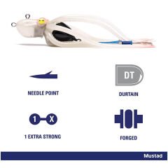 Mustad Inkvader Octopus Jig Sahte Yem GLO - GLOW - 260GR