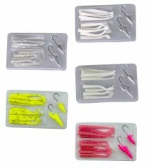 Savage gear Lrf Micro Sandeel Kit 12 Adet(1+1.5+5) Suni Yem Glow