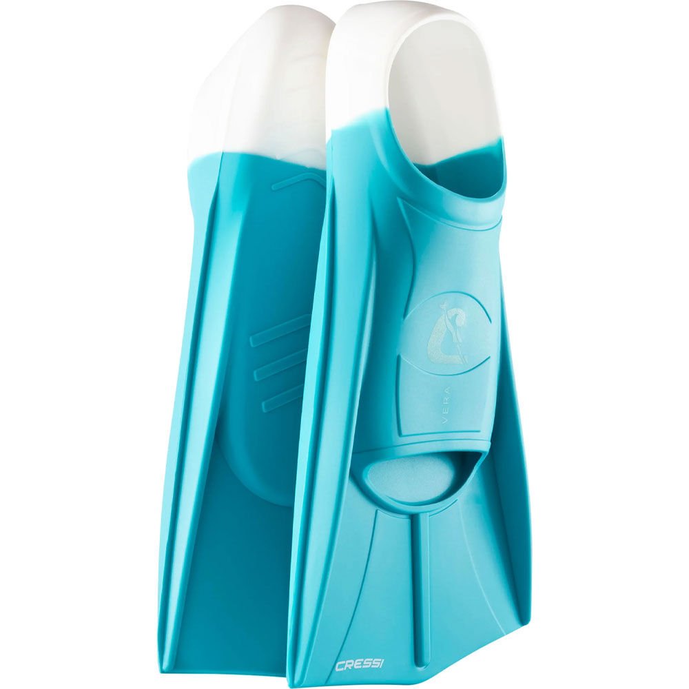 Cressi Vera Yüzme ve Dalış Paleti AQUAMARINE - WHITE - XL - 45/47