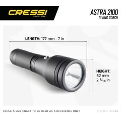 Cressi Astra 2100 Su Altı Feneri Standart