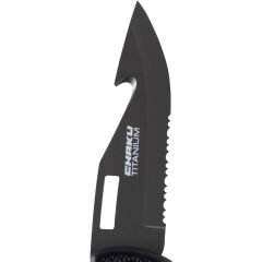 Cressi Chaku Paslanmaz Çelik Dalış Bıçağı BLACK - TITANIUM