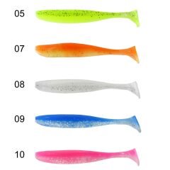 Captain 3075 Shad Tail Soft 10cm Levrek Silikonu 5li Paket Suni Yem
