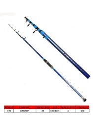 Captain 1501 Cast Strong Tele Boat Teleskobik Tekne Kamışı 150gr Atar Standart - 180 CM