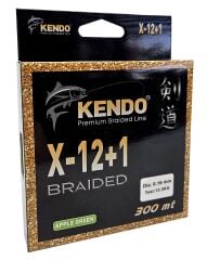 Kendo X-12+1 Braided 300m Apple Green Örgü İp