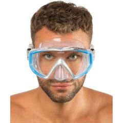 Cressi Liberty Triside Dalış Maskesi CLEAR - BLUE - SILVER
