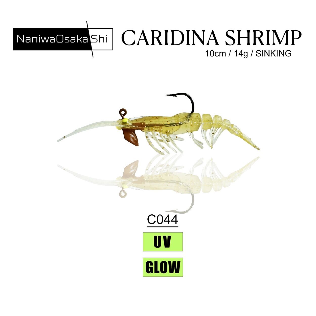 NANIWAOSAKASHI CARIDINA SHRIMP 10CM 14G Silikon Karides C044