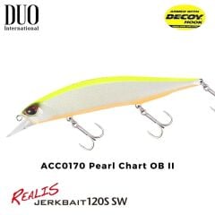 Duo Realis Jerkbait 120SP SW ACC0170 Pearl Chart II