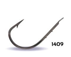 Youvella 1409 Kısa Pala Tırnaklı Olta İğnesi 100lü Kutu Black Nikel Standart - 2-0