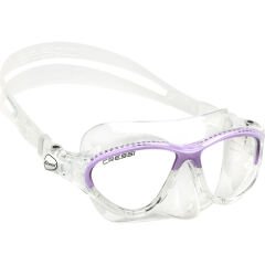 Cressi Moon Çocuk Yüzme ve Dalış Maskesi CLEAR - LILAC - 5-10 YAŞ