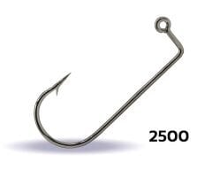Youvella 2500 Jig Head İğnesi Delikli Uzun 100lü Kutu Nikel Standart - 1