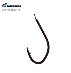 Hayabusa HSNA 201 Kısa Pala Olta İğnesi 15li Paket Black Nikel