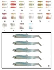 Captain 3595 Elegant 35cm Silikon Zargana 5li Paket Suni Yem 01