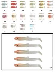 Captain 3595 Elegant 35cm Silikon Zargana 5li Paket Suni Yem 02