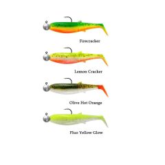 Savage Gear Cannibal Shad 6.8cm 3gr+5gr #1/0 Dark Water 4+4 Adet