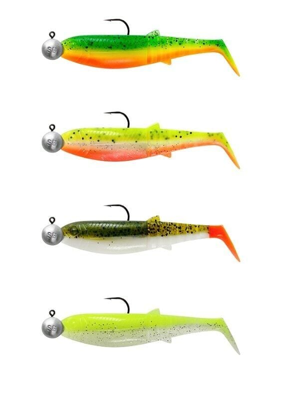Savage Gear Cannibal Shad 6.8cm 3gr+5gr #1/0 Dark Water 4+4 Adet