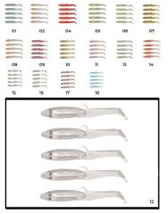 Captain 3595 Elegant 35cm Silikon Zargana 5li Paket Suni Yem 12