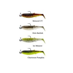 Savage Gear Cannibal Shad 8cm5gr+7.5gr #2/0 Clear Water 4+4 Adet