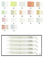 Captain 3598 Elegant 10cm Silikon Zargana 5li Paket Suni Yem 15