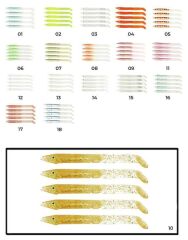Captain 3598 Elegant 10cm Silikon Zargana 5li Paket Suni Yem 10