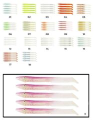 Captain 3598 Elegant 10cm Silikon Zargana 5li Paket Suni Yem 11