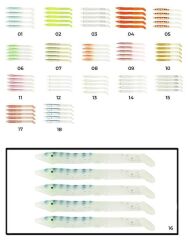 Captain 3598 Elegant 10cm Silikon Zargana 5li Paket Suni Yem 16