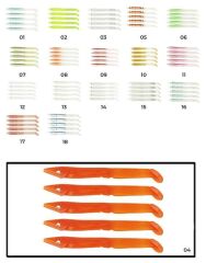 Captain 3598 Elegant 10cm Silikon Zargana 5li Paket Suni Yem 04