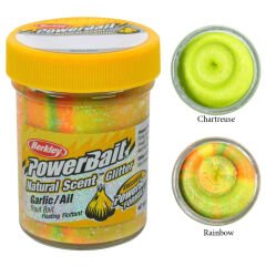 Berkley Powerbait Natural Glitter Trout Bait Garlic Sahte Yemi BLACK - 50 GR
