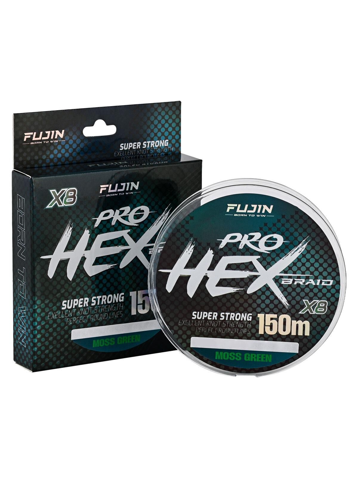 Fujin Pro Hex 8X 150Mt. Moss Green İp Misina 0.16 mm